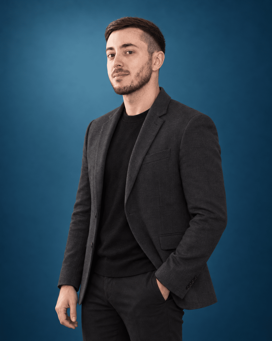 Portrait de simulation d’Emmanuel.